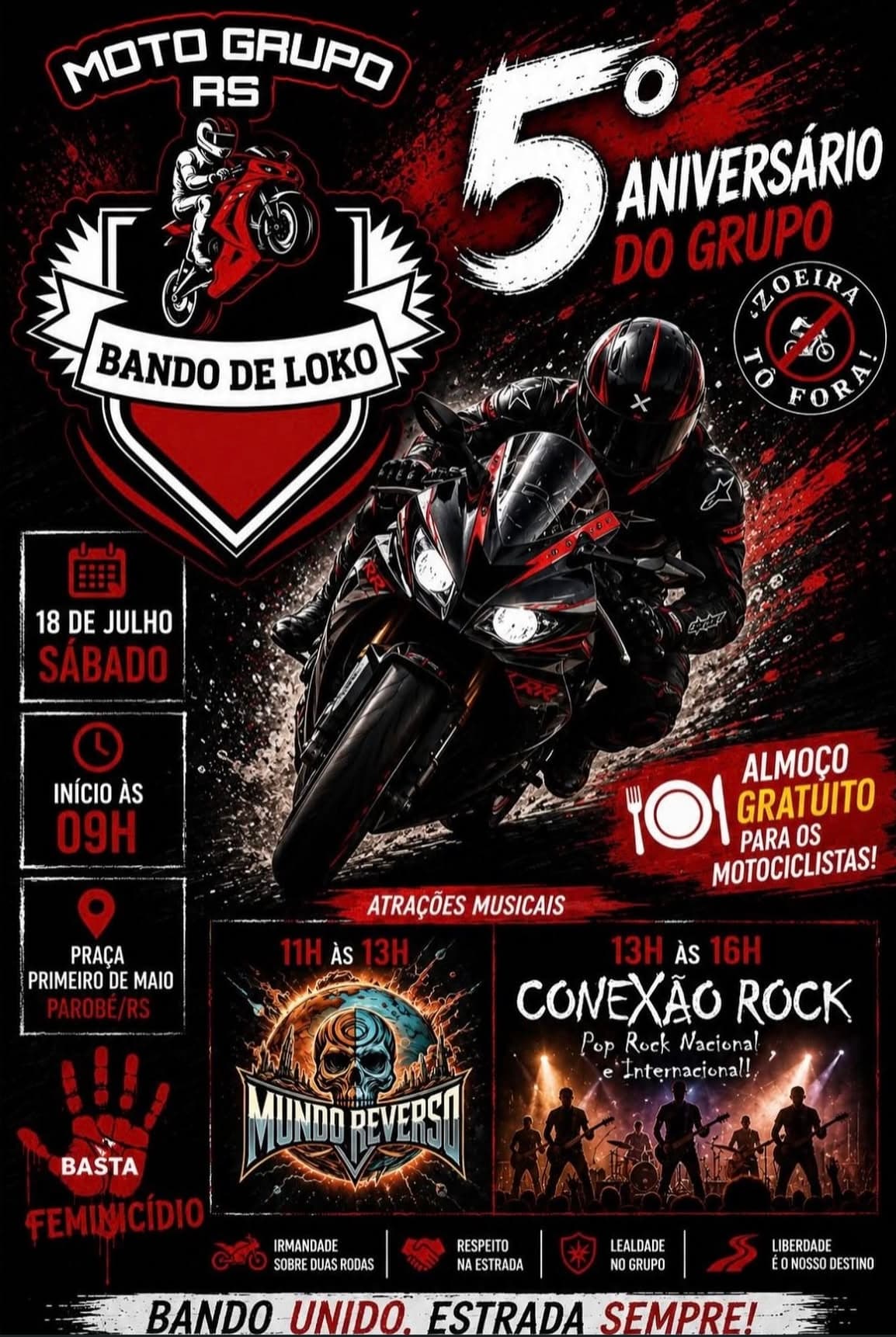 5° Aniversário - Bando de Loko