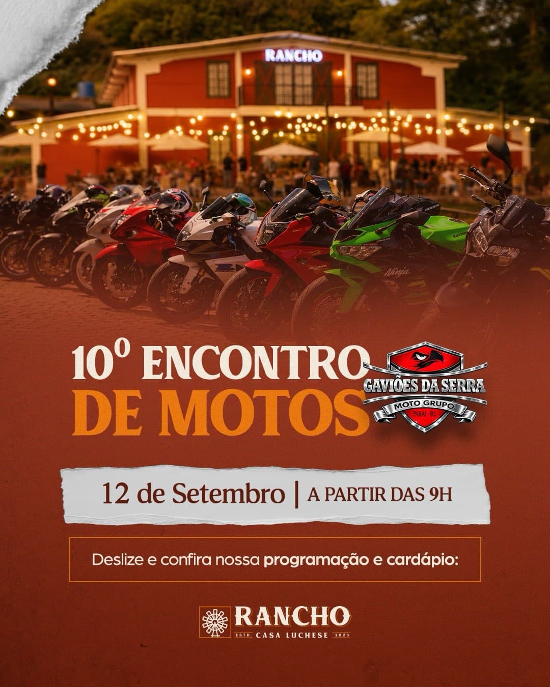10º Encontro de Motos do Moto Grupo Gaviões da Serra