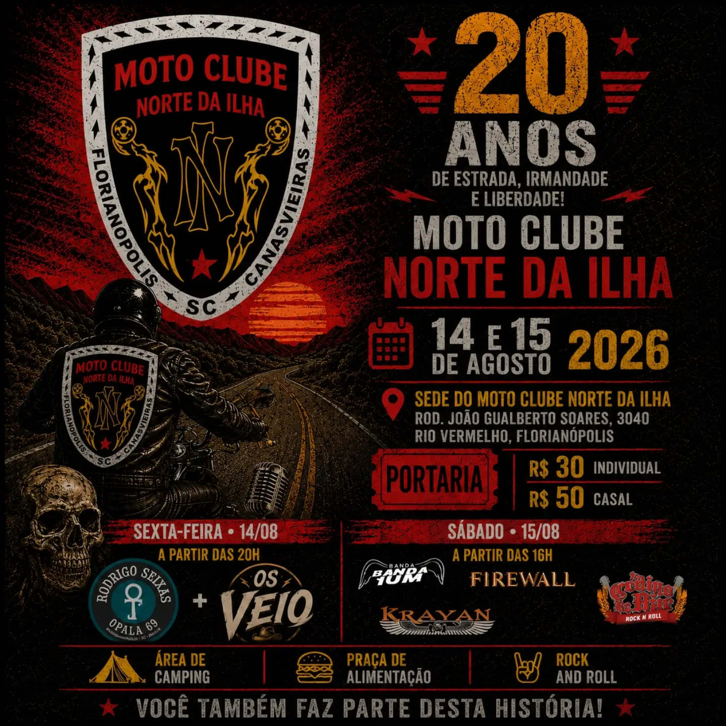 20 Anos do Moto Clube Norte da Ilha