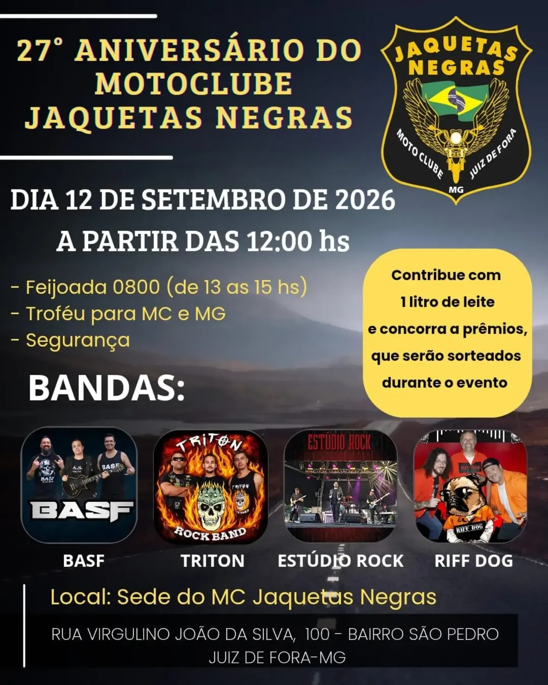 27º Aniversário do Moto Clube Jaquetas Negras
