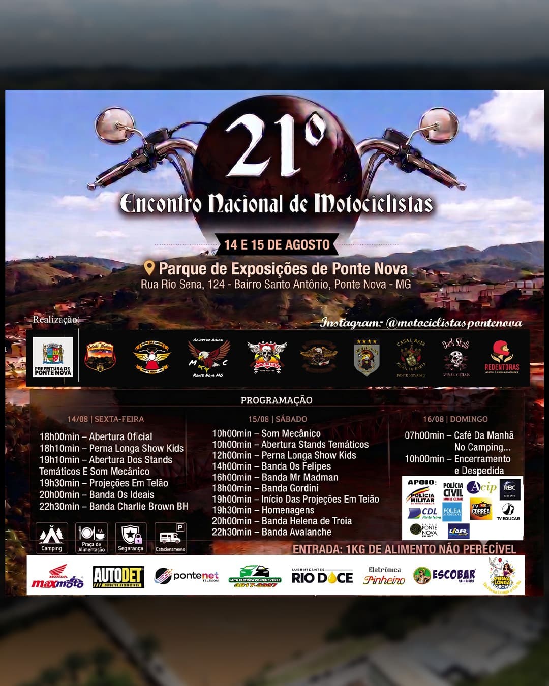 21º Encontro de Motociclistas de Ponte Nova
