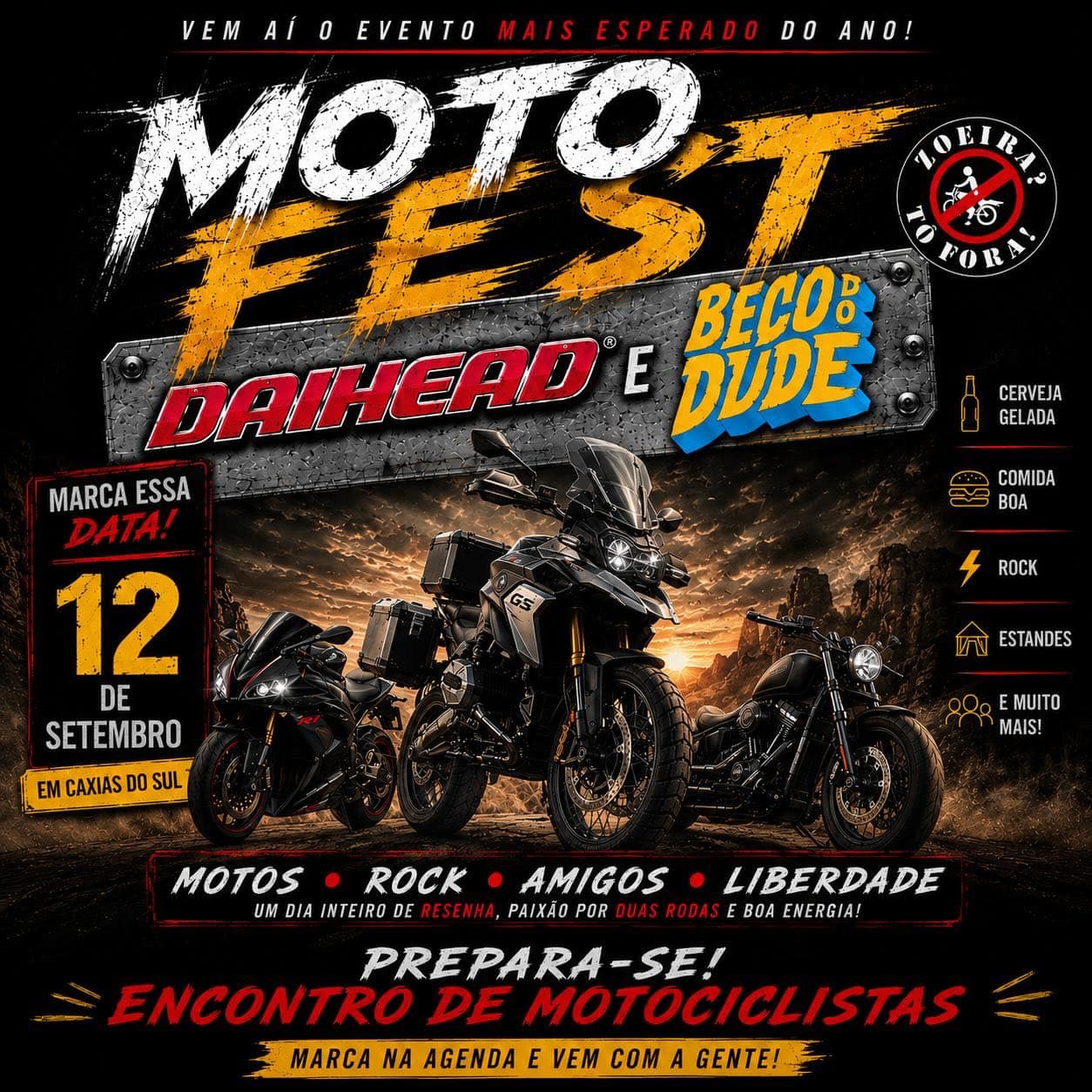 Moto Fest Daihead e Beco do Dude