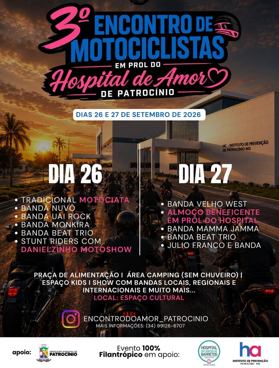 3º Encontro de Motociclistas do Amor de Patrocínio