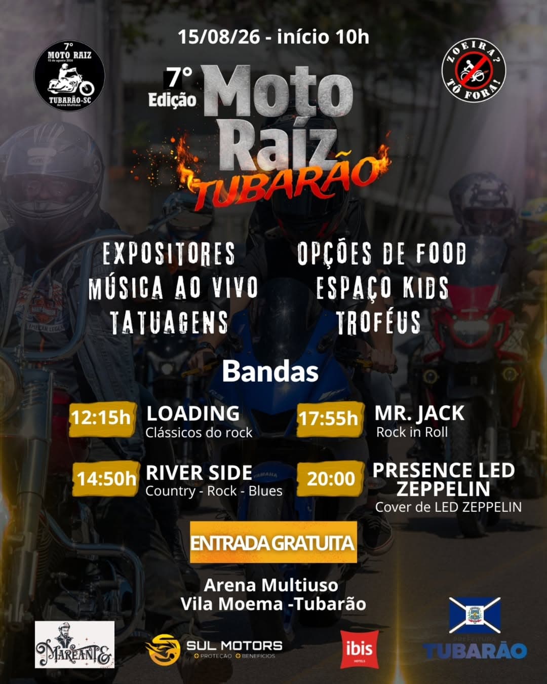 7ª EDIÇÃO DO MOTO RAIZ TUBARÃO/SC