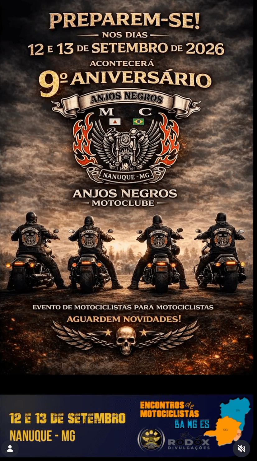 9º Aniversário Anjos Negros MC