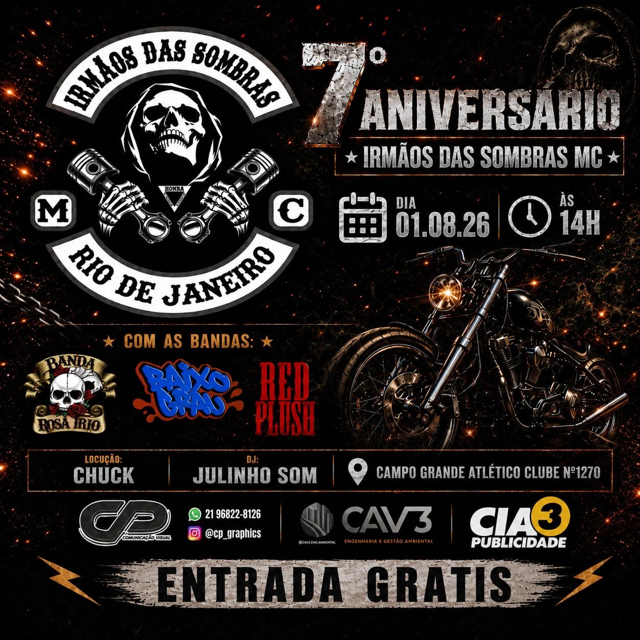 7º Aniversário Irmãos das Sombras MC