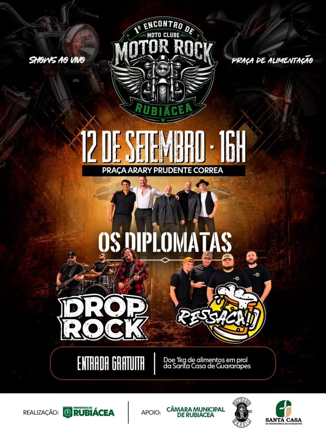 1º Encontro de Moto Clubes – Motor Rock Rubiácea