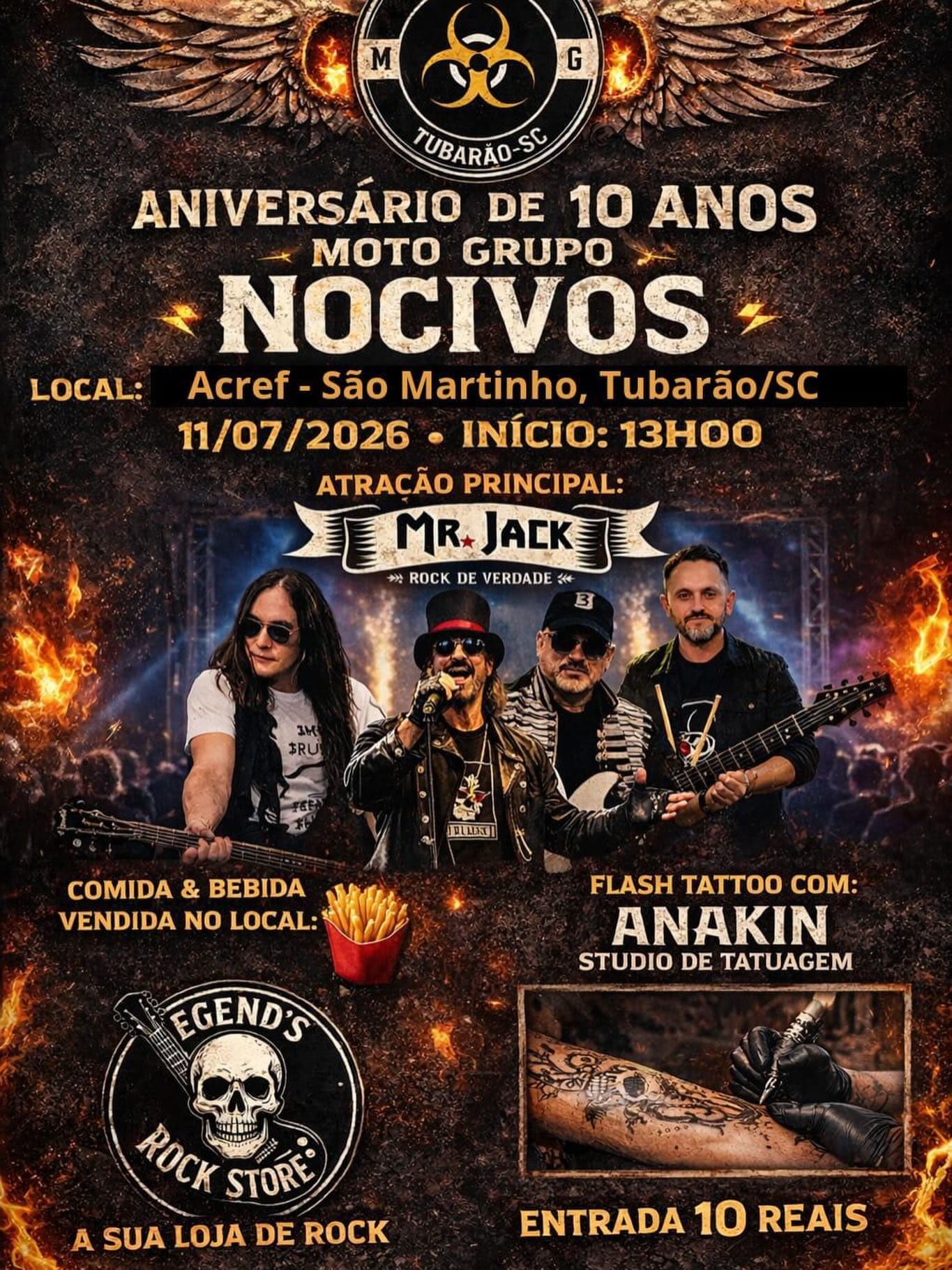 Aniversário de 10 Anos do Moto Grupo NOCIVOS