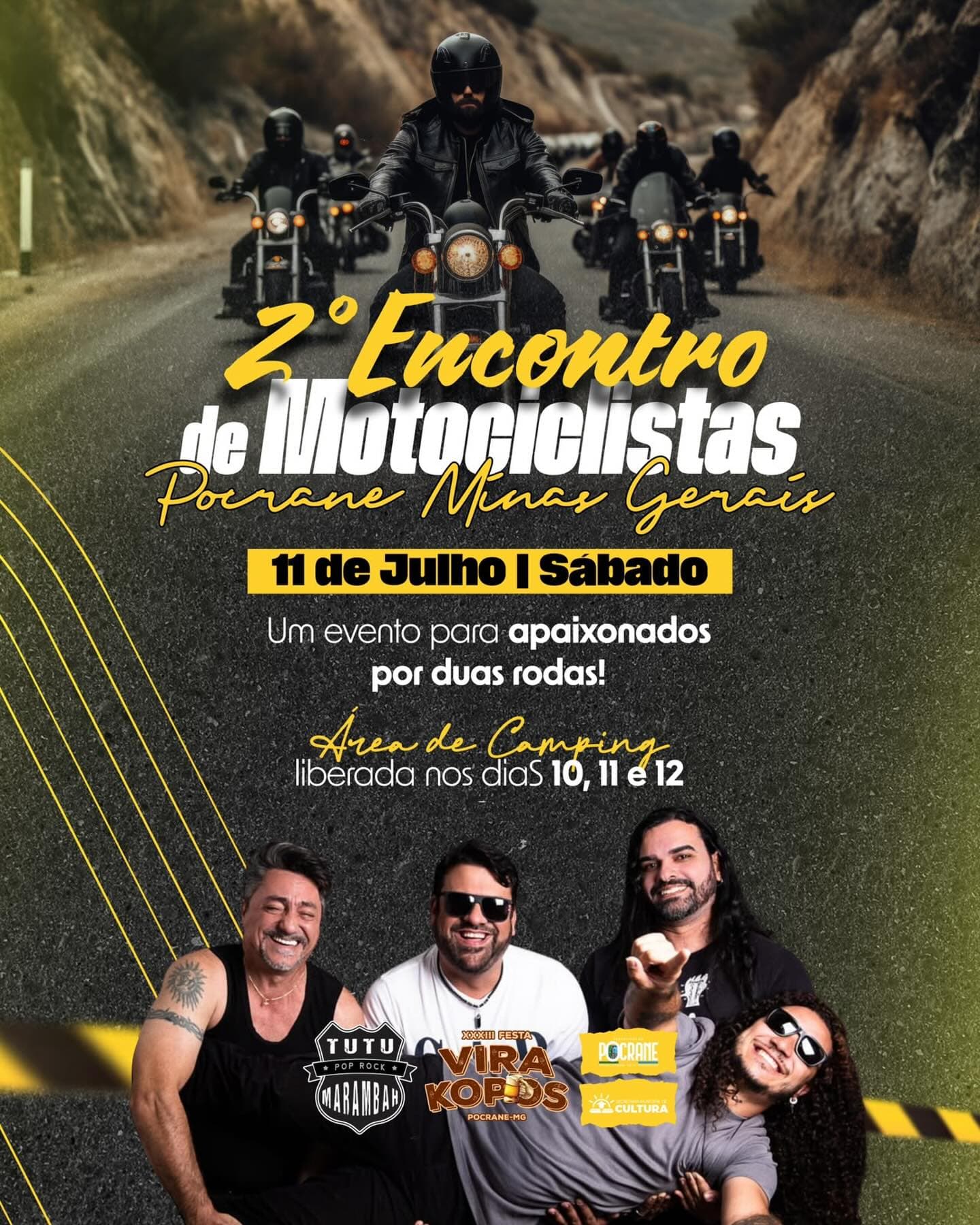 SEGUNDO ENCONTRO DE MOTOCICLISTAS 🏍️ EM POCRANE-MG