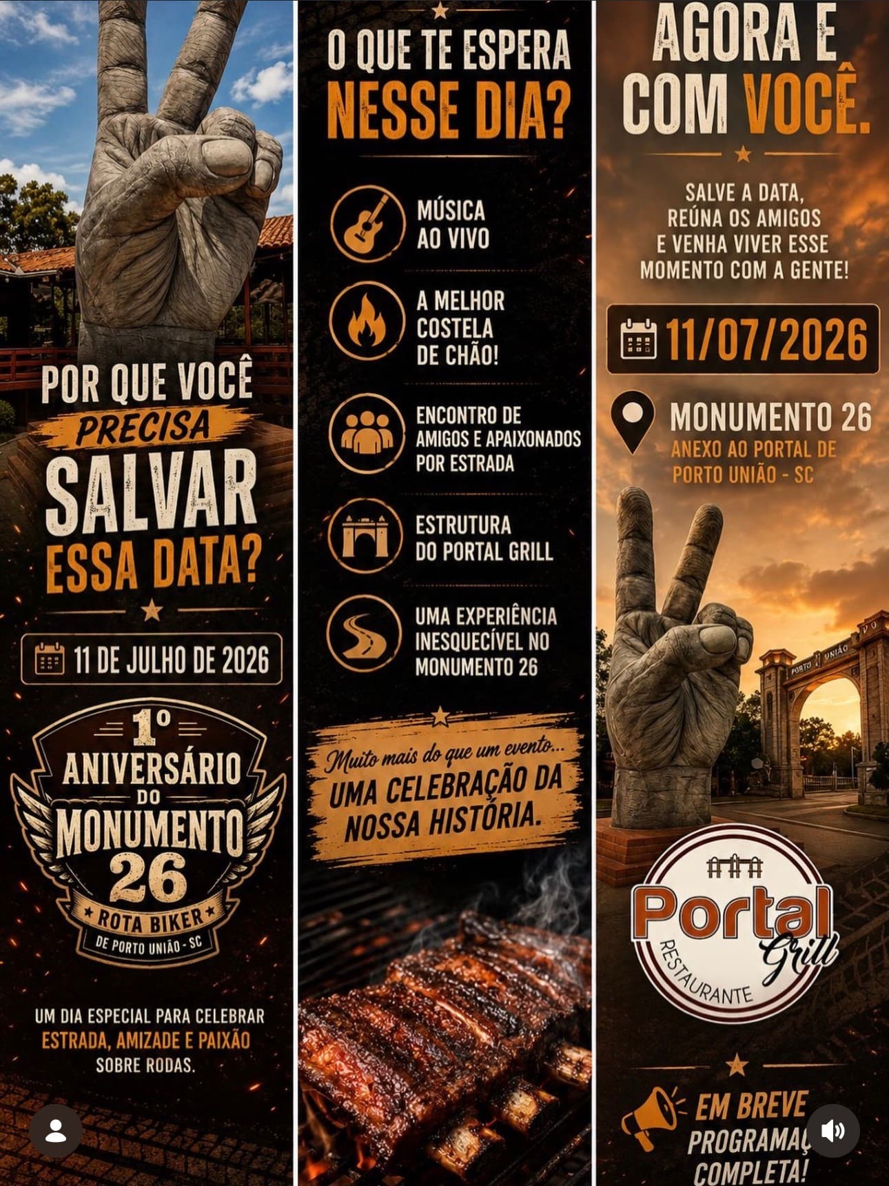 1° Aniversário do Monumento 26 - Rota Biker